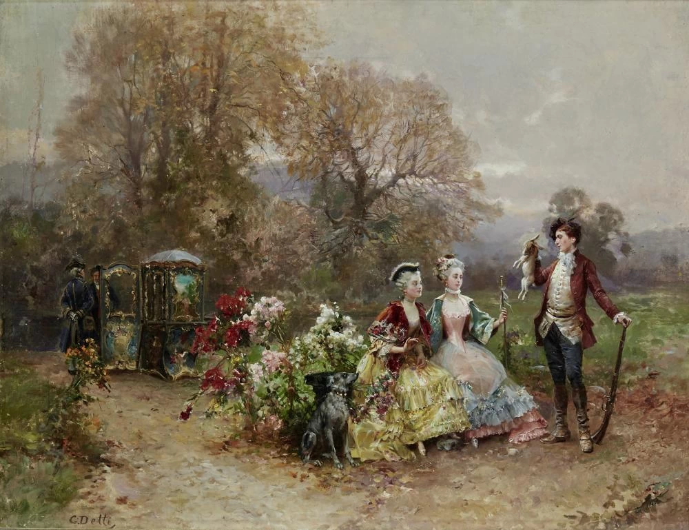 Cesare Detti - Mostrando il suo premio